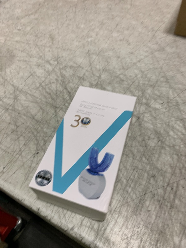 Photo 1 of Sani White Ultrasonic Toothbrush, Ortho Sparkle Sonic Glow Brush, 360 Brite Toothbrush Adult U Shaped Tooth Cleaner Teeth Whitening Light Electric Automatic Hands Free