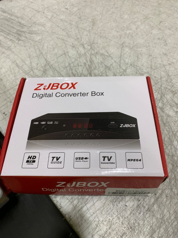 Photo 1 of Digital TV Converter Box, ATSC Cabal Box - ZJBOX for Analog HDTV Live1080P with TV Recording&Playback,HDMI Output, Timer Setting TV Tuner Function Set Top Box Digital Channel Free
