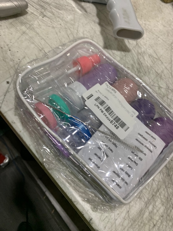 Photo 1 of 17-Pack Silicone Travel Containers for Toiletries - Leak Proof Refillable Shampoo & Conditioner Essentials (Purple)