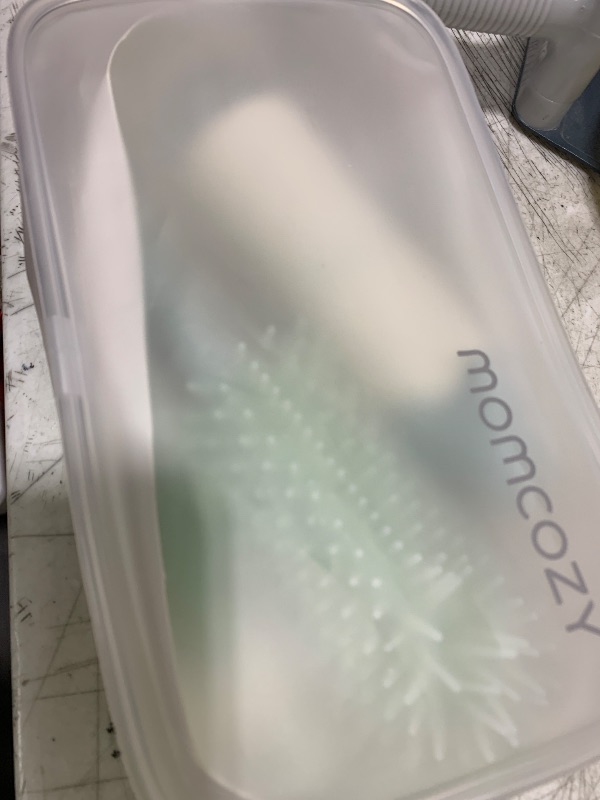 Photo 1 of Momcozy Bottle Brush Kit, Innovative Push-Press Design for Better Cleaning - Baby Bottle Cleaner Brush for Baby Bottle, Breast Pumps, Nipples, and More - Can Generate Foam for Better Cleaning, Green