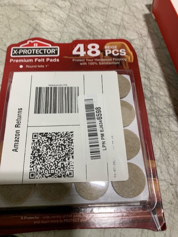 Photo 1 of Best Felt Furniture Pads X-PROTECTOR - 48 Premium Chair Felt Pads Floor Protector for Furniture Feet Wood Hardwood Floors - Protect Your Hard Floors! (Beige)