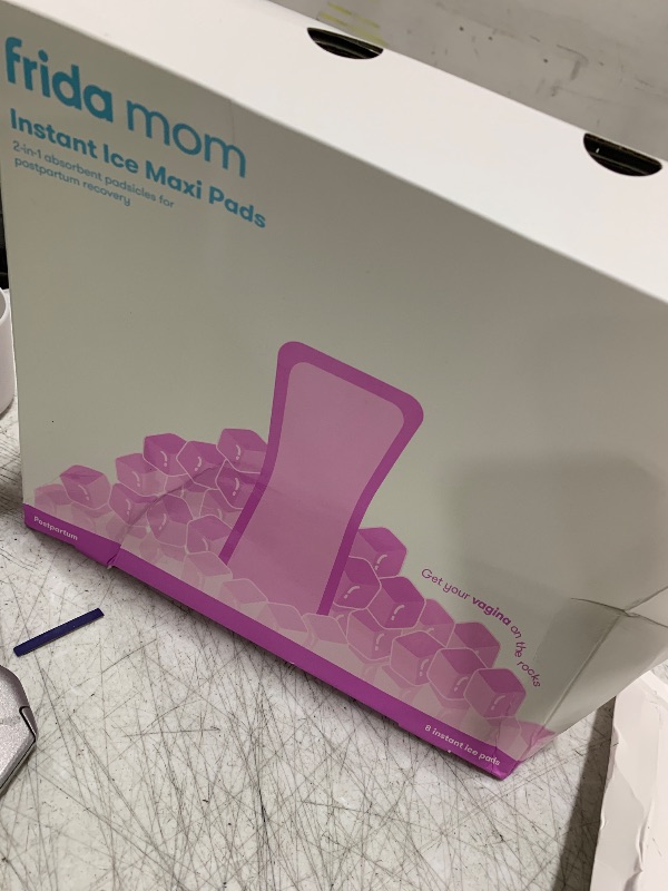 Photo 1 of Frida Mom 2-in-1 Postpartum Pads, Absorbent Perineal Ice Maxi Pads, Instant Cold Therapy Packs and Maternity Pad in One