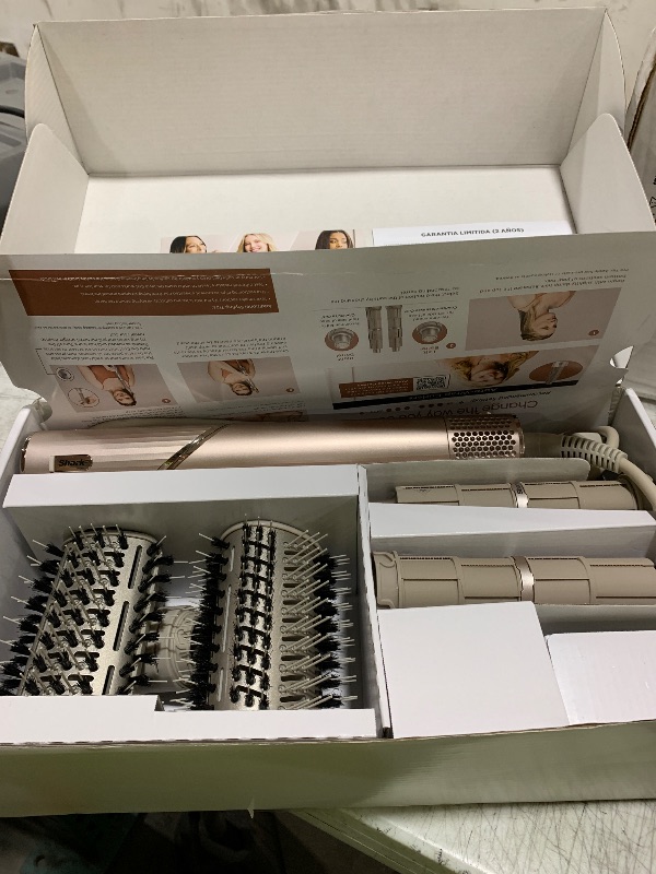Photo 1 of Shark HD430 FlexStyle Air Styling & Drying System, Powerful Hair Dryer Brush & Multi-Styler with Auto-Wrap Curlers, Paddle Brush, Oval Brush, Concentrator Attachment, Stone