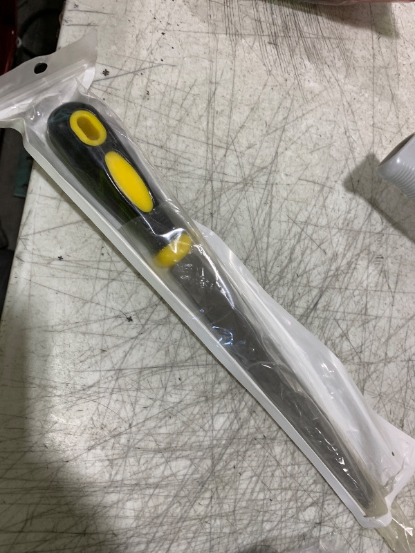 Photo 1 of Zigdiptek 8in Flat Metal File, Total 12in, File Blade 8in, Anti-Slip Ergonomic Handle, Harden High Carbon Steel, Uniform Teeth, Ideal Hand Files to Sharpen and Deburr Metal, Stone, Wood, Plastic