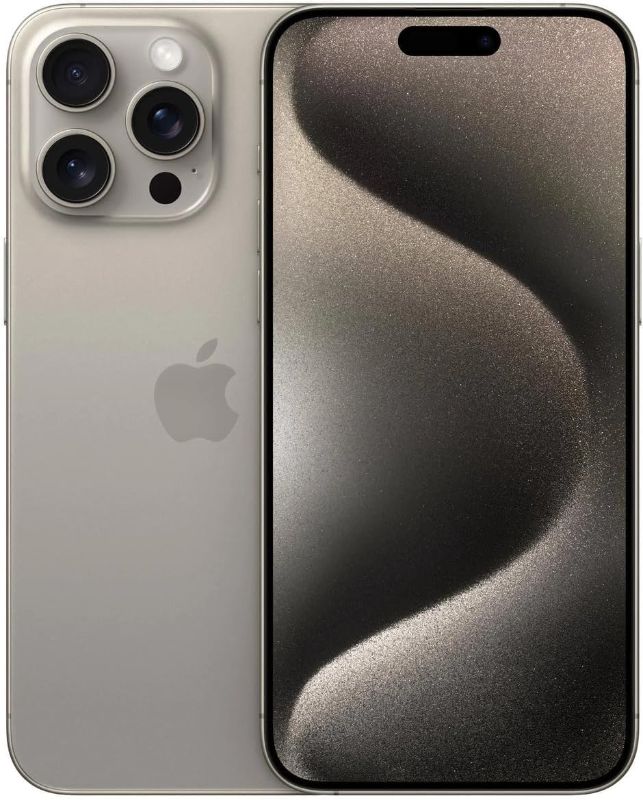 Photo 1 of Apple iPhone 15 Pro, 512GB, Natural Titanium -  (Renewed Premium)