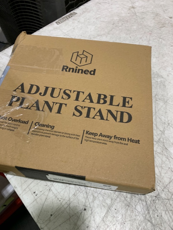 Photo 1 of Rnined Adjustable Plant Stand Indoor,Bamboo Mid Century Modern Plants Stands, Stable Plant Holder,Fit 8 9 10 11 12 inch Pots (Pot & Plant Not Included)
