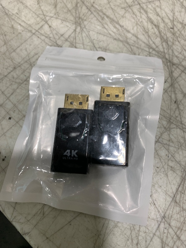 Photo 1 of 2Pcs DisplayPort to HDMI-Compatible Adapter Converter 4K Display Port Male DP to HDMI Female HD TV Cable Adapter Video Audio for PC TV Projector
