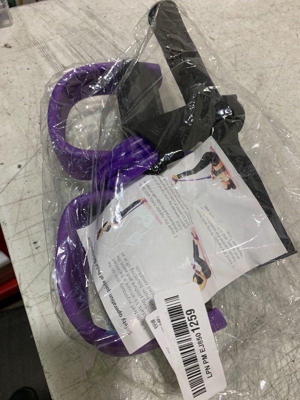Photo 1 of FateFan Multifunction Tension Rope, 6-Tube Elastic Yoga Pedal Puller Resistance Band, Natural Latex Tension Rope Fitness Equipment, for Abdomen/Waist/Arm/Leg Stretching Slimming Training (Purple)