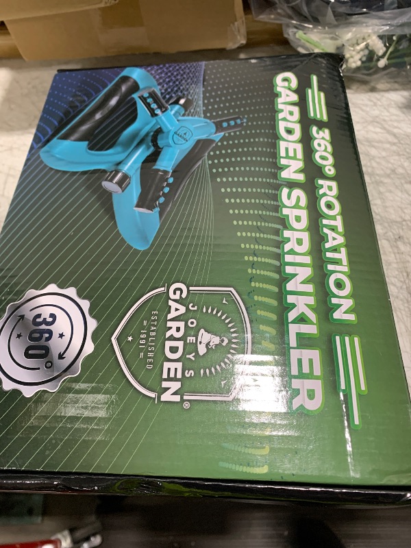 Photo 1 of Joeys Sprinkler for Yard, Rotating Garden Sprinkler for Large Area Coverage, Lawn and Yard Sprinklers (Green)