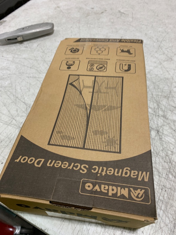 Photo 1 of Magnetic Screen Door?Screen Door Mesh?Keep Bugs Out, Heavy-Duty Mesh Curtain,Pet and Kid Friendly, Works with Front Doors, Sliding Doors?39 x 82 Inches
