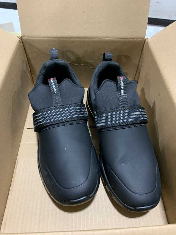 Photo 1 of LARNMERN Non Slip Work Shoes Men Kitchen Chef Slip Resistant Shoe Waterproof Food Service Restaurant Air Cushion Working Footwear(Black/11)