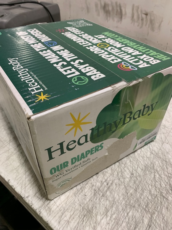 Photo 1 of HealthyBaby Our Diapers | EWG Verified Safe & Plant-Based Diapers | Leak Protection | Soft Organic Cotton Shell | Chlorine-Free Diaper for Sensitive Skin | Size 2 (12-18 lbs) 66 Count