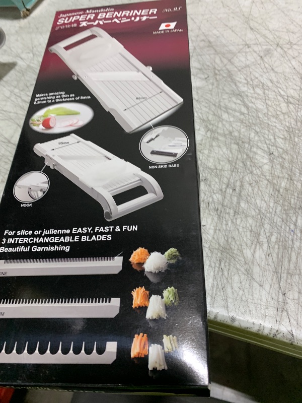 Photo 1 of Benriner Mandoline Super Slicer, with 4 Japanese Stainless Steel Blades, BPA Free, 14.5 x 5.25-Inches, New Model