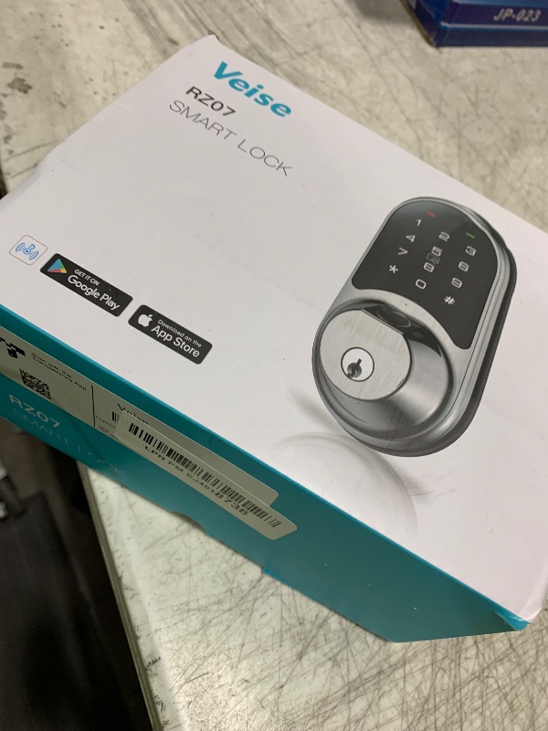 Photo 1 of Veise RZ07 Smart Lock, Fingerprint Door Lock, 7-in-1 Keyless Entry with App Control, Electronic Touchscreen Keypad Deadbolt, Biometric Smart Locks for Front Door, Satin Nickel
