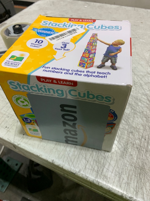 Photo 1 of Learning Journey International LLC Play & Learn - Stacking Cubes - STEM Toddler Toys & Gifts for Boys & Girls Ages 12 Months and Up - Mind Building Developmental Learning Toy, Multi (100257)