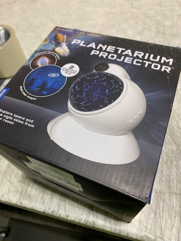 Photo 1 of The Thames & Kosmos Planetarium Projector Essential STEM Tool | Illuminate Your Room as a Planetarium Theater | Dual Projector Casts Star Maps & Space-Themed Images from the James Webb Space Telescope