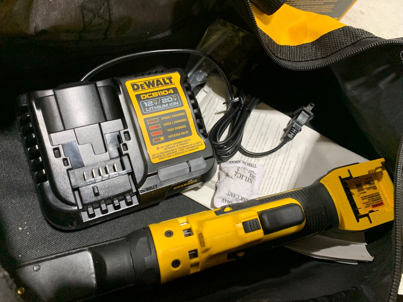 Photo 1 of DEWALT 20V MAX XR Cordless Ratchet Set, 3/8" and 1/2" Sealed Head Ratchet, Battery and Charger Included (DCF510GE1)