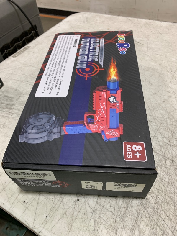 Photo 1 of Electric Water Gun Toy for Age 6 7 8 9 10 11 12 13+ Boys Kids Adults with Auto Suction & Flashing Muzzle 800CC Large Capacity 26-32FT Long Range Outdoor Pool Toys for Boys