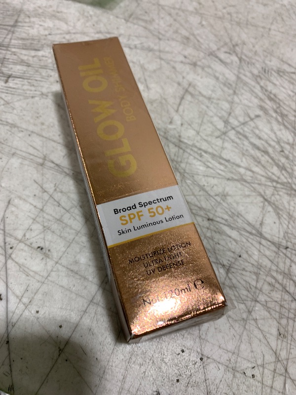 Photo 1 of Body Glow Oils ?Body Oil for Women,Lightweight,Non-sticky, SPF 50 Broad Spectrum Oil with Gold Glitter Particles And Nourishing Coconut, Good for Beach Holidays