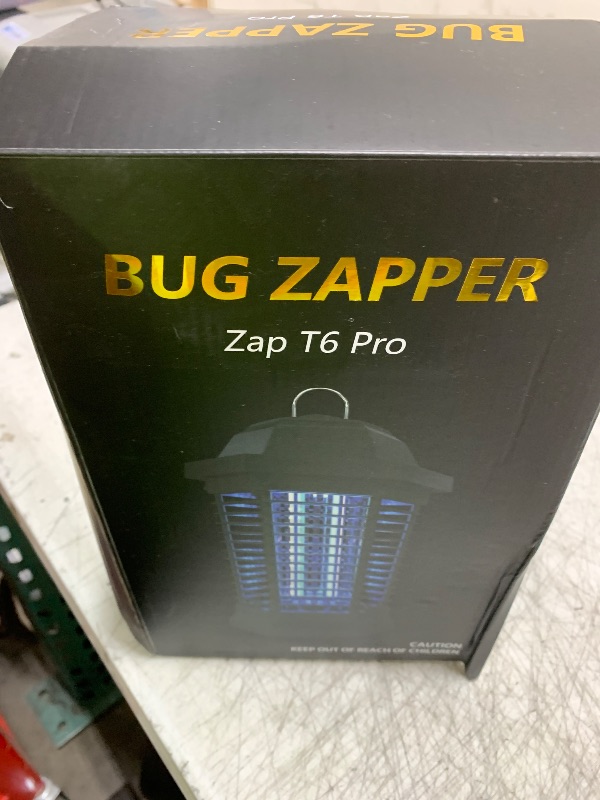 Photo 1 of GOOTOP Bug Zapper Outdoor, Mosquito Zapper, Electric Fly Zapper, Mosquito Killer, Fly Traps, 3 Prong Plug, Flying Insects Zapper Indoor Outdoor 90-130V, 4200V, ABS Plastic Outer (Black)