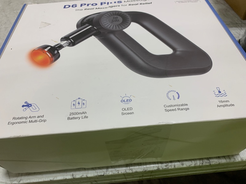 Photo 1 of BOB AND BRAD D6 Pro Plus Massage Gun with Heat, Deep Tissue Percussion with 16mm Amplitude, Professional Muscle Massager Gun for Athletes, Quiet Electric Handheld Massager, FSA and HSA Eligible