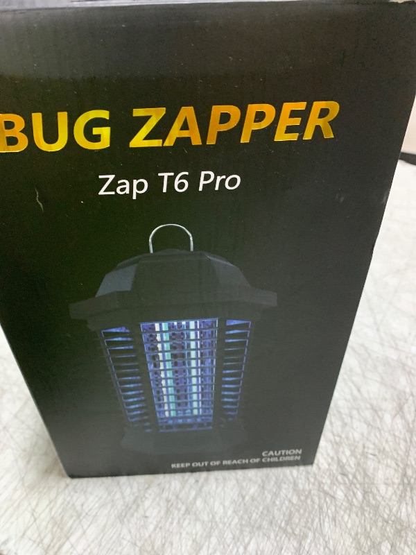Photo 1 of GOOTOP Bug Zapper Outdoor, Mosquito Zapper, Electric Fly Zapper, Mosquito Killer, Fly Traps, 3 Prong Plug, Flying Insects Zapper Indoor Outdoor 90-130V, 4200V, ABS Plastic Outer (Black)