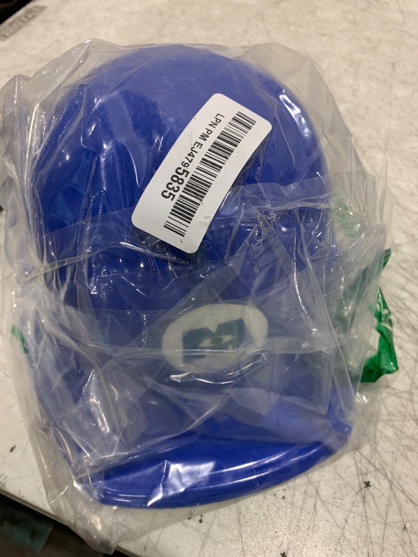 Photo 1 of Gejoy 4 Pieces Construction Hats Bulk Plastic Worker Hat Funny Construction Party for Kids Dress up Birthday Party Supplies(Blue)