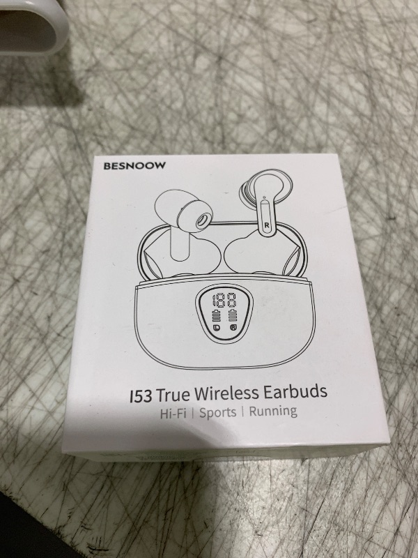 Photo 1 of Wireless Earbuds, Bluetooth 5.4 Headphones HiFi Stereo, Bluetooth Earbuds with ENC Noise Cancelling Mic, IP7 Waterproof in Ear Earphones, 48H, LED Display Ear buds for Pad Workout Sports, Black
