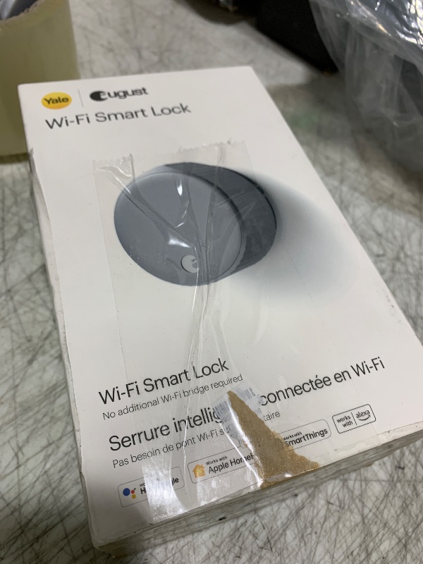 Photo 1 of August Home, Silver Wi-Fi Connected Smart Keyless Entry Door Lock, Electronic Door Lock Fits Your Existing Deadbolt in Minutes, ? ?AUG-SL05-M01-S01