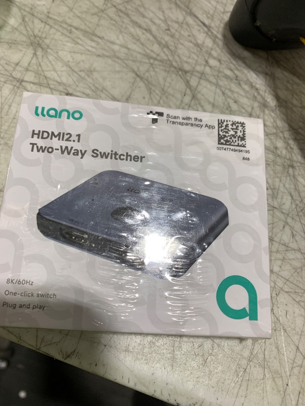 Photo 1 of llano HDMI 2.1 Switch 8K@60Hz 4K@120Hz, 48Gbps Bidirectional 2-in-1 HDMI Splitter Switch, Supports VRR HDR10 Dolby Atmos, Compatible with PS5 Xbox Apple TV Roku, Aluminum Alloy Case
