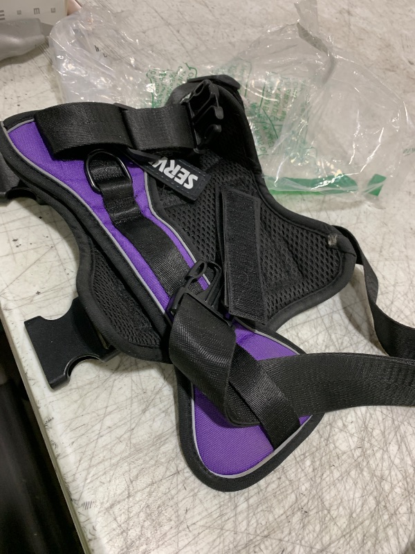 Photo 1 of Demigreat Service Dog Harness, Reflective Dog Vest Harness with 5 PCS Patches, Adjustable Soft Oxford Pet Harness, Inner Layer Mesh, Easy to Control for Dogs