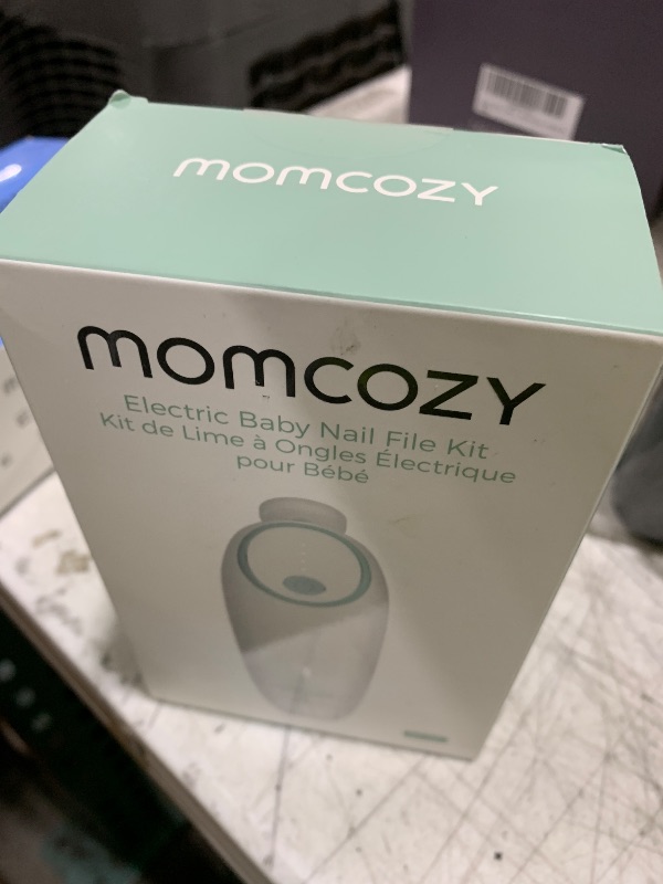 Photo 1 of Momcozy Baby Nail File Electric, Gentle Baby Nail Trimmer Electric Rechargeable, Baby Nail Clipper Electric, 7 Grinding Head Replacement Pads