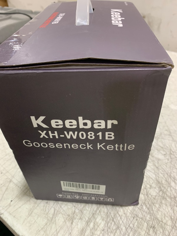 Photo 1 of Keebar Gooseneck Electric Kettle, Electric Tea Kettle Stainless Steel, Pour over kettle for Coffee, 1000W Hot Water Kettle Electric Auto Shut Off, 0.8L, Wood-like Grain Finish Handle, Matcha Green