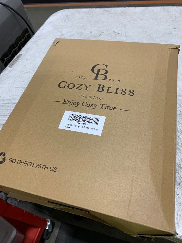 Photo 1 of Cozy Bliss Cooling Comforter Queen Size Dual-Sided, Ultra-Soft Cooling Blankets for Hot Sleepers and Night Sweats, Breathable Lightweight Silky Smooth, Cool Grey