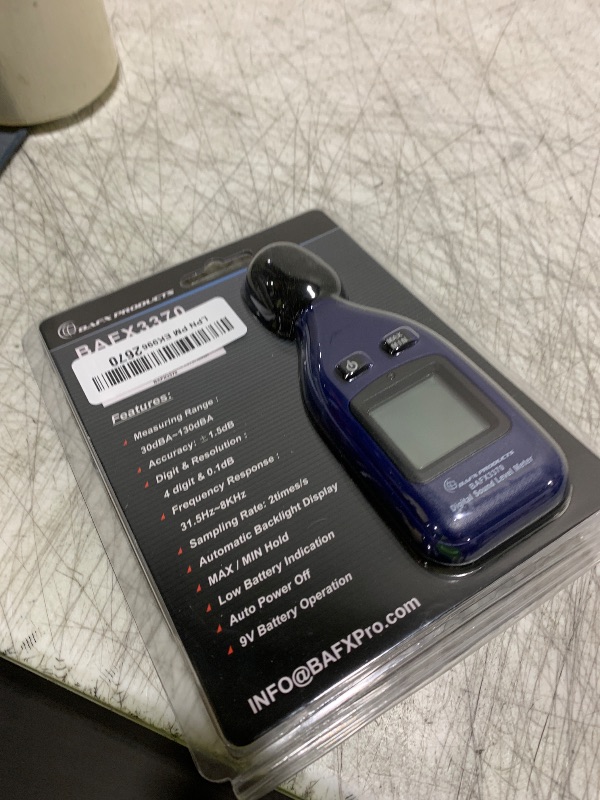 Photo 1 of BAFX Products - Decibel Meter/Sound Pressure Level Reader (SPL) / 30-130dBA Range - 1 Year Warranty (Standard)