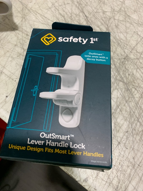 Photo 1 of Safety 1st OutSmart Child Proof Door Lever Lock, White, 1 Count