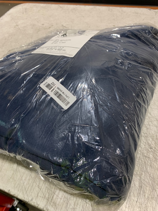Photo 1 of NICETOWN 2 Panels Weighted Blackout Outdoor Curtains for Patio Waterproof, Top & Bottom Grommet & Back Tab Fixed Outdoor Curtains Windproof & Thermal Insulated for Porch, Navy Blue, W84 x L108