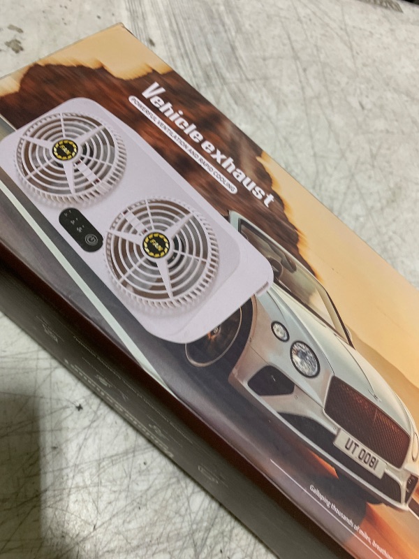 Photo 1 of Yuecoom 2.4v 5w Usb Charging Air Vent Exhaust Small Window Fan, 3 Levels Adjustable Window Fans with Exhaust Intake Install to Door Glass(equip Motor)