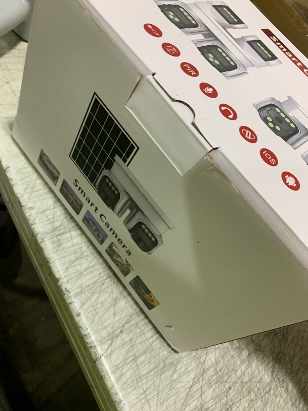 Photo 1 of 4G LTE Cellular Solar Security Camera Wireless Outdoor, No WiFi, Dual Lens 360°Live View, 2K Color Night Vision, PIR Motion & Alerts, 2 Way Talk,Built in eSIM Card