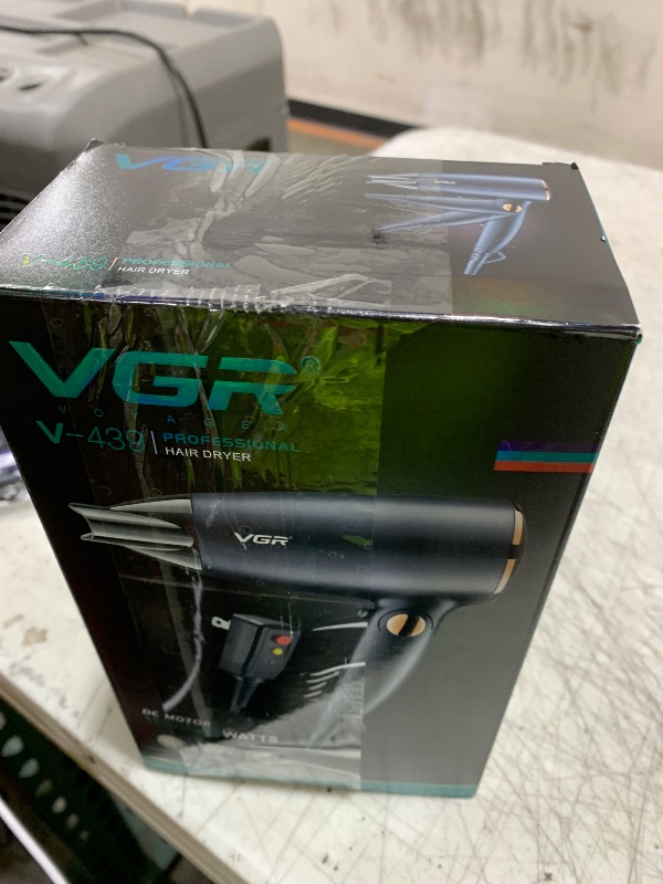Photo 1 of VGR Dual Voltage(100~250V) Travel Hair Dryer with European Plug Adapter for International Travel, Portable Hair Dryer with Concentrator Nozzles