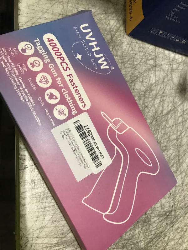 Photo 1 of Stitch  For Clothing, Stitchy Gun Quick Clothes Fixer, Dress Tagging Gun-Includes 2,000 Black Fasteners & 2,000 White Fasteners & 6 Needles