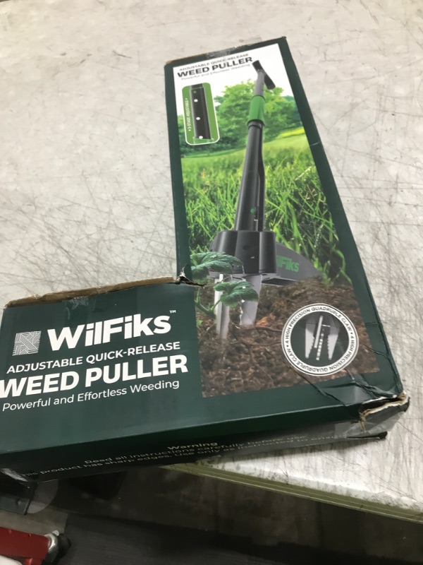 Photo 1 of Puller Tool with Long Adjustable Handle (36", 40", & 45"), Quick-Release Weed Ejector Mechanism, Lightweight Aluminum Stand-Up Heavy Duty Weed Remover, 4-Claw Head & Foot Pedal for Easy Weeding