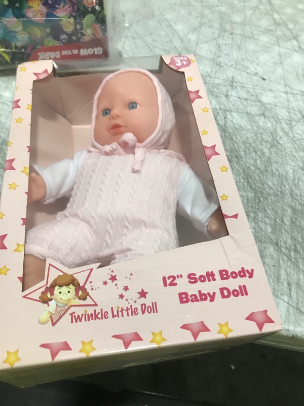 Photo 1 of 12 inch Realistic Baby Doll with Soft Body and Vinyl Head, Arms, and Legs, Beautiful Soft Baby Doll Dressed in a Matching Onesie and Hat – Packaged in a Gift Box– Ideal Size for Toddlers, Boys, Girls