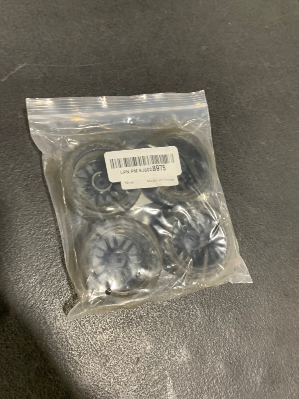 Photo 1 of HIRCQOO OD 2.55" Rubber Tires & Plastic Wheel Rims 12mm Hex Hub Compatible with HSP Tamiya HPI Kyosho Redcat ExceedRC 1/10 On-Road Touring Car,WLtoys 1/14 144001 RC Buggy (Black)