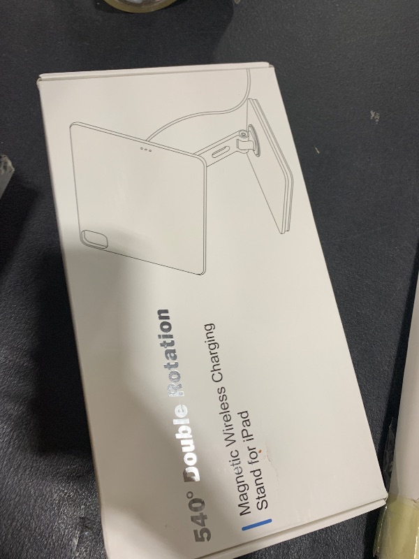 Photo 1 of Magnetic Charging Stand for iPad Pro 11" / iPad Air 11" M2 M3, Foldable Aluminum Alloy Tablet Holder with Magnetic Charging Compatible with IPad Pro 11" 1st/2nd/3rd/4th Gen & i Pad Air 11" 4th/5th Gen