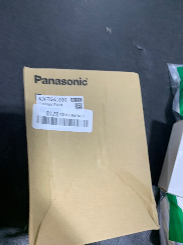 Photo 1 of Panasonic Cordless Phone, 1.6" Backlit Display, Call Block, Speakerphone, 10 Hours Talk Time, 1 Handset - KX-TGC200W (White)