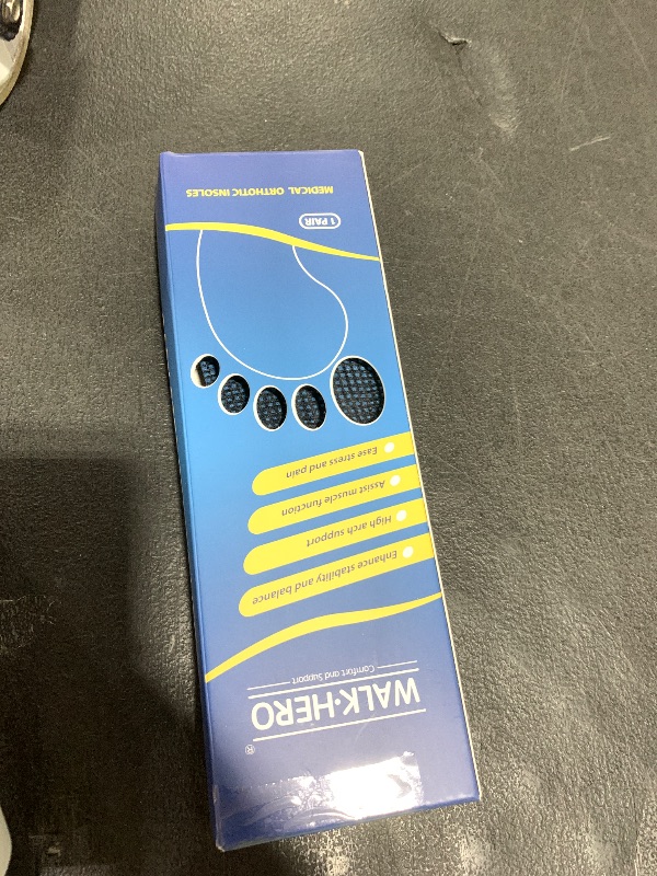 Photo 1 of Inserts Relieve Plantar Fasciitis - Flat Feet Insoles Arch Supports, Orthotic Insoles for Foot Pain Arch Pain Reduce Muscle Fatigue Absorb Shock (Mens 5-5 1/2 | Womens 7-7 1/2)