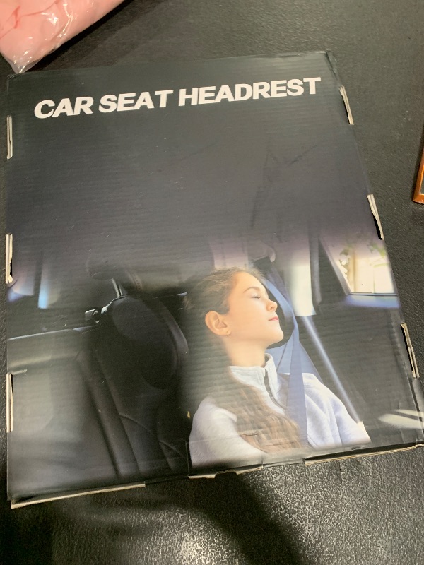 Photo 1 of Car Headrest Pillow, Thickened Memory Foam Road Pal Headrest, Neck Support Pillow, 180° Adjustable Car Headrest, U- Shaped Design, Travel Car Sleeping,Suitable for Kids and Adults (Black)