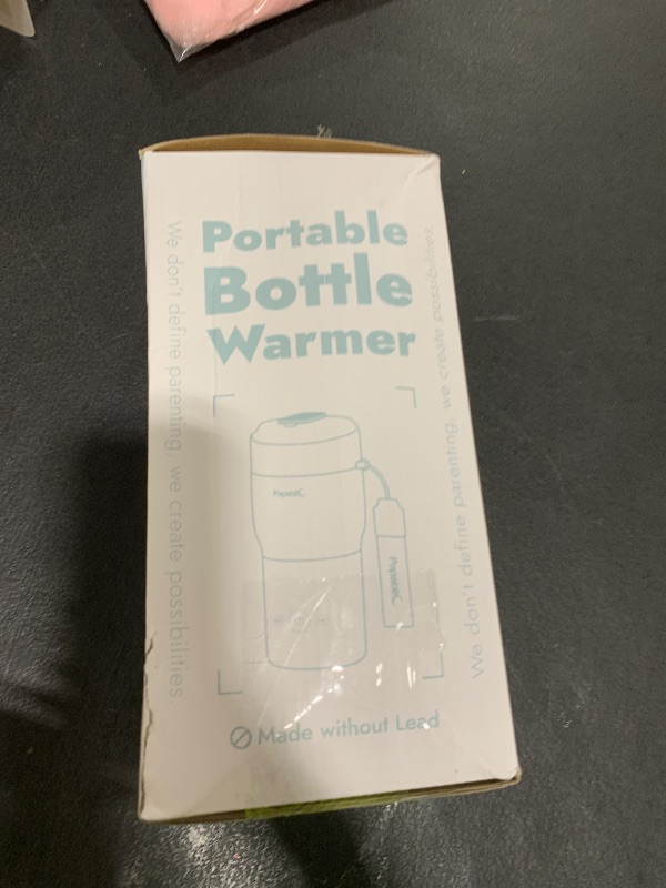 Photo 1 of Papablic Portable Bottle Warmer for Travel – Fast Heating, Built-in Sterilizer, 30W Fast Charge, 5-Temp Control, Easy-Clean Wide Mouth, Baby Milk Warmer for Breastmilk & Formula