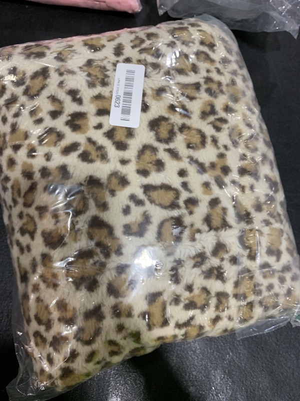 Photo 1 of Cozy Bliss Faux Fur Throw Blanket for Couch, Fuzzy Soft Plush Thick Bubble Blanket for Sofa Bedroom Living Room, 50 * 60 Inches Tie Dye Brown